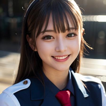 Asia girl in uniform