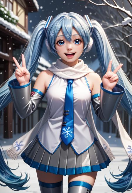 [PonyV6 XL] Yuki Miku (2011) | Vocaloid