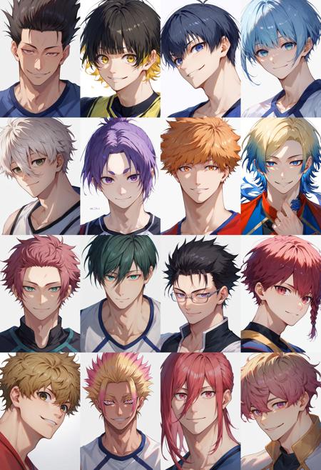 (PonyXL 32 in 1) Blue Lock (main characters)版本v1.0 (ID: 845979)