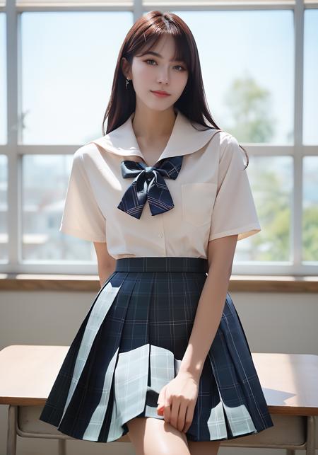school uniform pony版本v1.0 blue short uniform (ID: 694642)