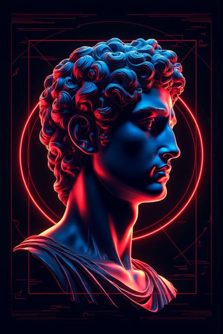 Flux.1_Cyber Electro · Sculpture · Avant-garde Visuals