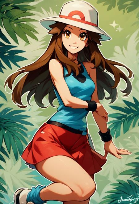Leaf: Gorgeous Leaf Green | リーフ  (Pokemon) [Pony & Illustrious & SD1.5]