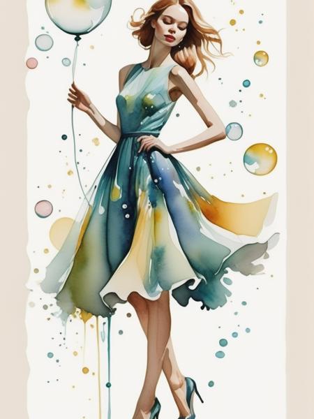 FRESH IDEAS@Watercolor figures