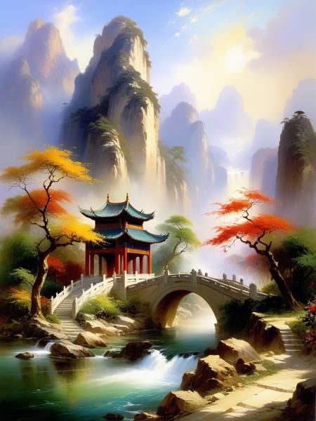 painting art Landscape XL by Happy Ai/10/landscape/Nature Scene/Outer Space/Space exploration/Scifi game scene/paintings/oil paintings/illustrations/风景画/插画/动画/绘画/絵画/그림/