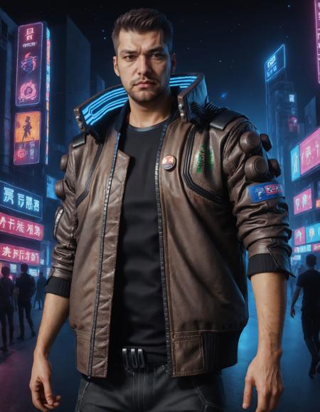 Cyberpunk Samurai Jacket SDXL