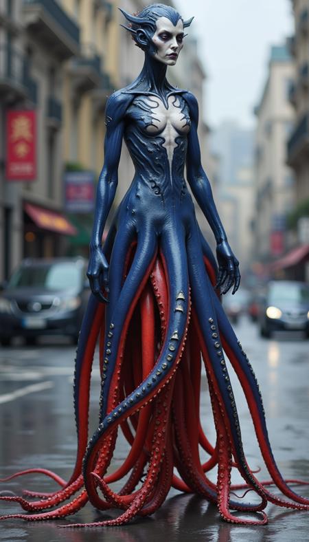 Cephalyra - Human/Squid hybrid - FLUX