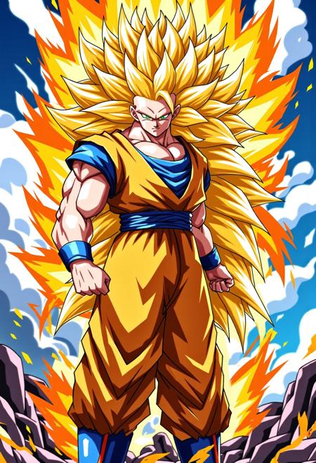 Super Saiyan 3 Goku (Flux): Dragon Ball Z