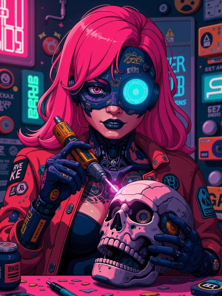 Neon Anime Punk FLUX