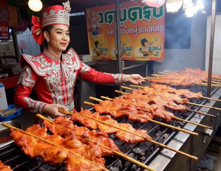 Bangtan grilled chicken skewers