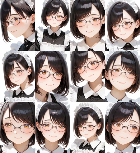 oval metal frame glasses2 / illustrious