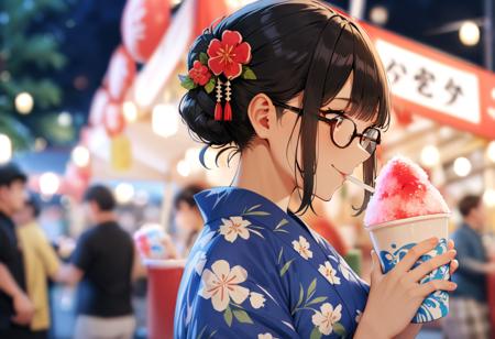 かき氷 shaved ice SDXL