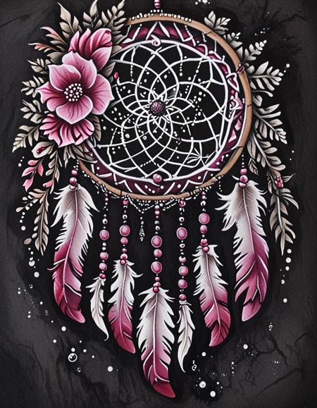 Gothic Pink Floral