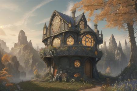 Better Hobbit House - fantasy cottage in the style of Lord of The Rings