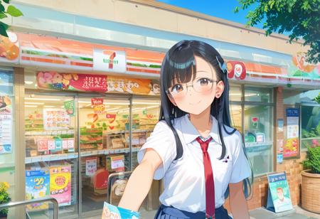 コンビニの外観7 PONY