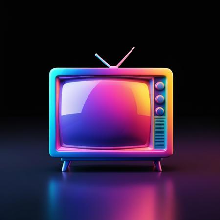 【Vibrant 3D icon】gradient effect on a black background XL
