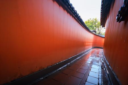 Chinese red wall