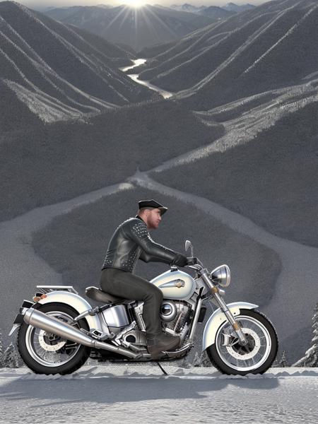Third biker 360 degrees