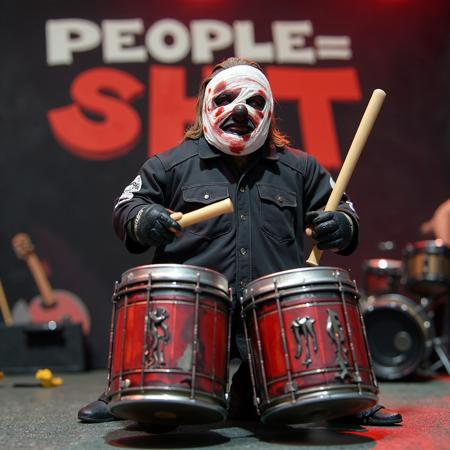 SLIPKNOT band. Number 6 masked. Clown