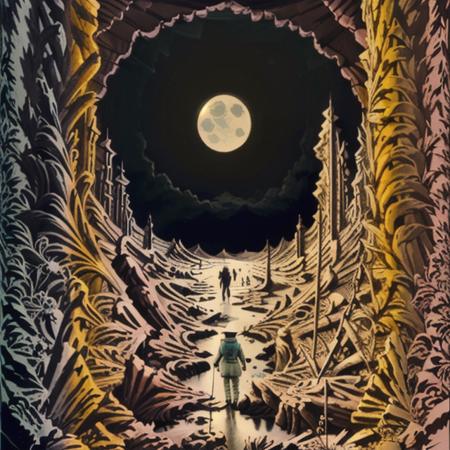 A Trip to the Moon - lavish 1900s scifi