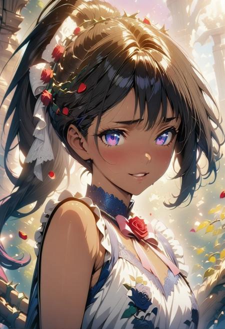 Anime Style Rose Garden