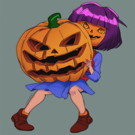 SD1.5 Pumpkin Head LoRA