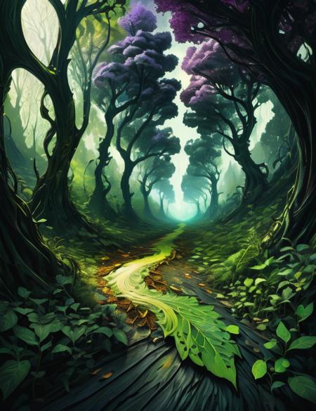 DonM - Leaf Style - tribute to nature [SD1.5, SDXL]
