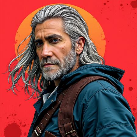 FLUX LORA Gyllenhaal on Kohya