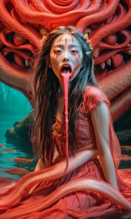 Monster Codex-Long tongue ghost | 怪物志-百鬼-吊死鬼
