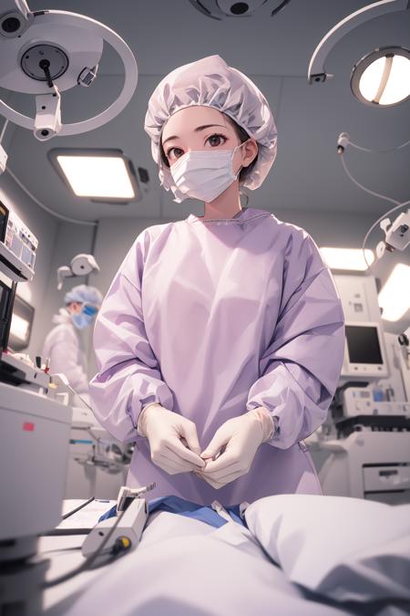Female Surgeon / Surgical Nurse - Bouffant Cap版本v1.0 (ID: 460284)