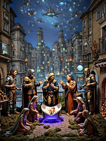 PRESEPE - Nativity Figurine/Diorama Style for FLUX