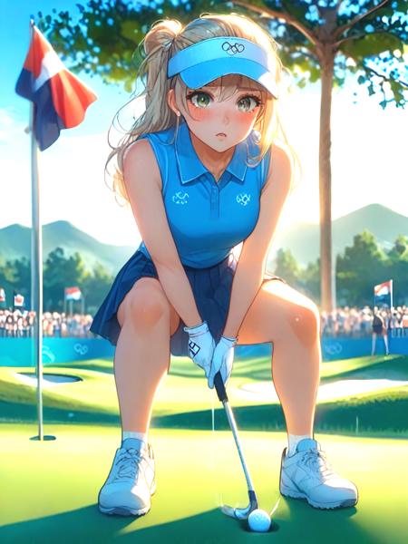 girl like playing golf