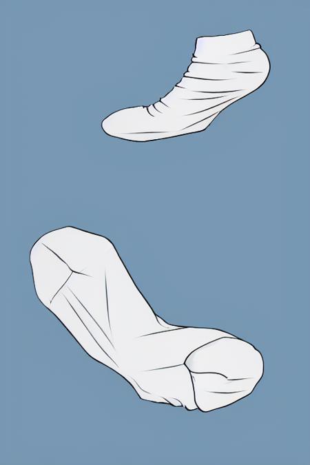 socks removed - white | simple painting layer