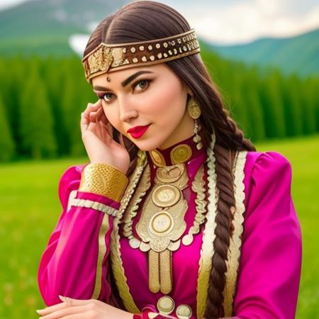 Bashkir national women's costume