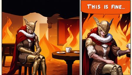This Is Fine Meme | Concept LoRA XL