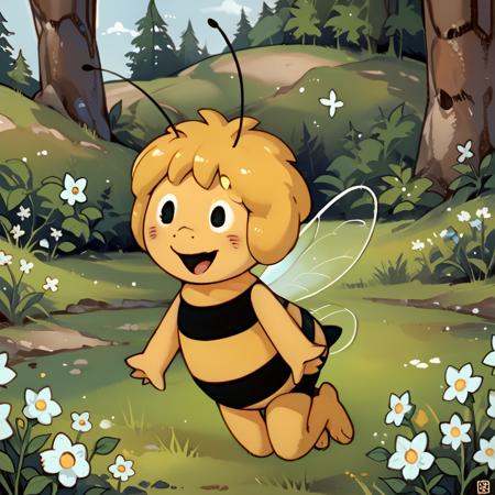 Maya マーヤ // Illustrious/Pony Character LoRA // Maya the Bee みつばちマーヤの冒険 (Mitsubachi Maaya no Bouken)
