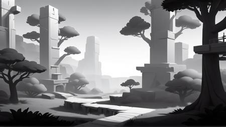 Whitebox Style SDXL - Environment & Level Design Concept Art Game Dev Tool