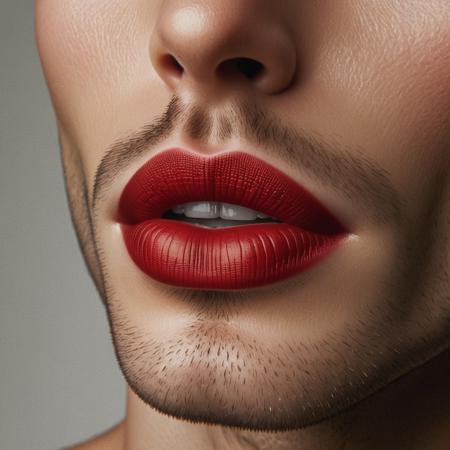 Carmine Red Lips