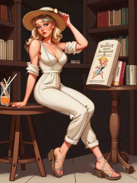 Coca Cola ( Gil Elvgren/Haddon Sundblom) Pinup Style
