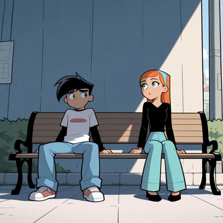 Danny with Jazz (Danny Phantom) pony/illust