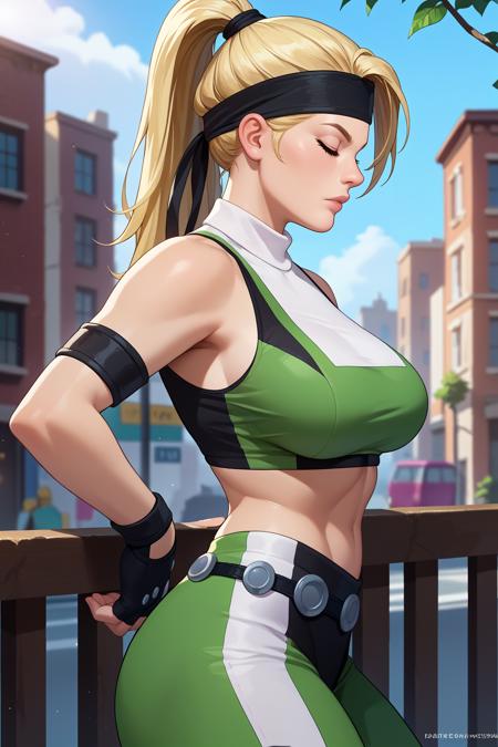 Sonya Blade (Mortal Kombat) SDXL LoRA | 3 Outfits [Pony Diffusion]