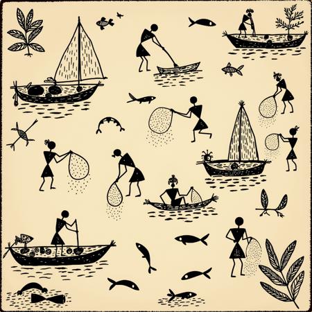 Warli Painting Art Style