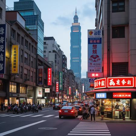 Taiwan Street Background