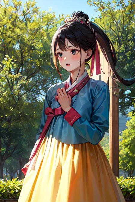 Female Noble Class Hanbok - Korea Clothes