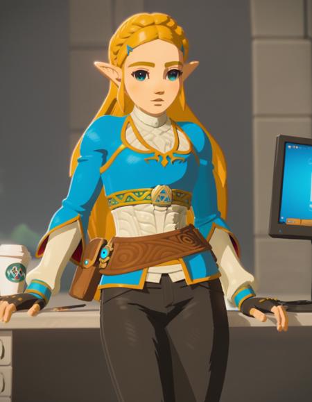 Princess Zelda (ゼルダ姫) - The Legend of Zelda (ゼルダの伝説) - COMMISSION版本breath of the wild ingame (ID: 778869)