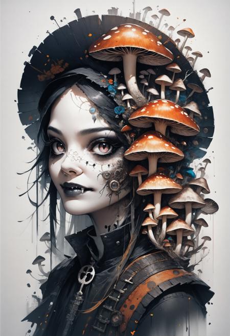 FLUX Mushroom Portrait [+SD1.5+SDXL+Pony]