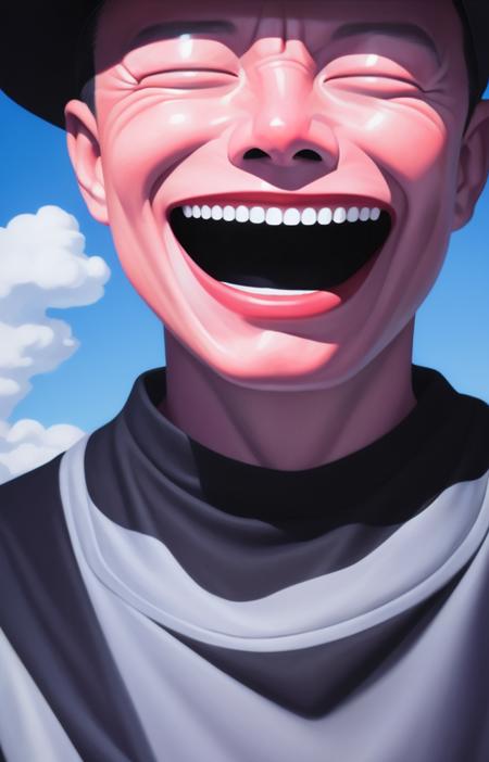 Yue Minjun signature smile Style