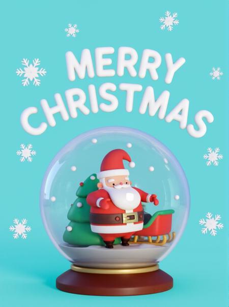 Little Practice Flux - 3D Clay Christmas Style