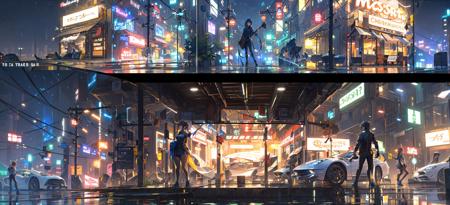 赛博世界/Cyberworld/赛博朋克场景 Lora