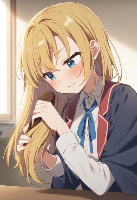 [SDXL&Pony] brushing hair / brushing own hair / 髪を梳かす / ブラッシング