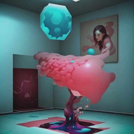 AbSynth: Colorful Bubbles, Particle Clouds, and Geometric Accents